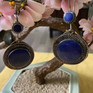 Antique lapis lazuli earring